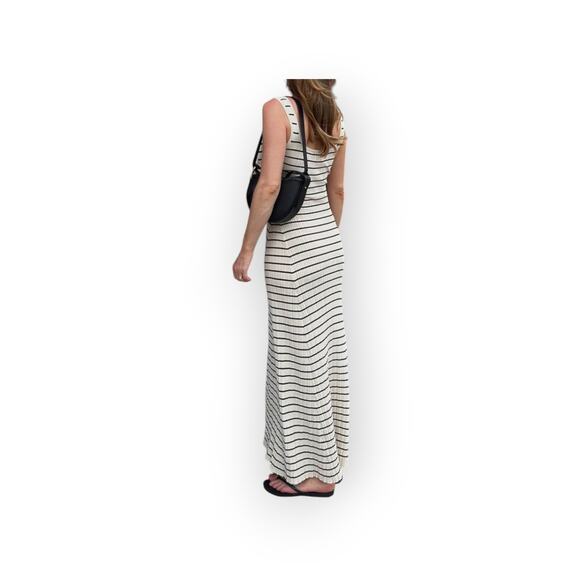 Commense Old Money Aesthetic Stripe Knit Maxi Dress – NWT (XL / 12) - Picture 2 of 5